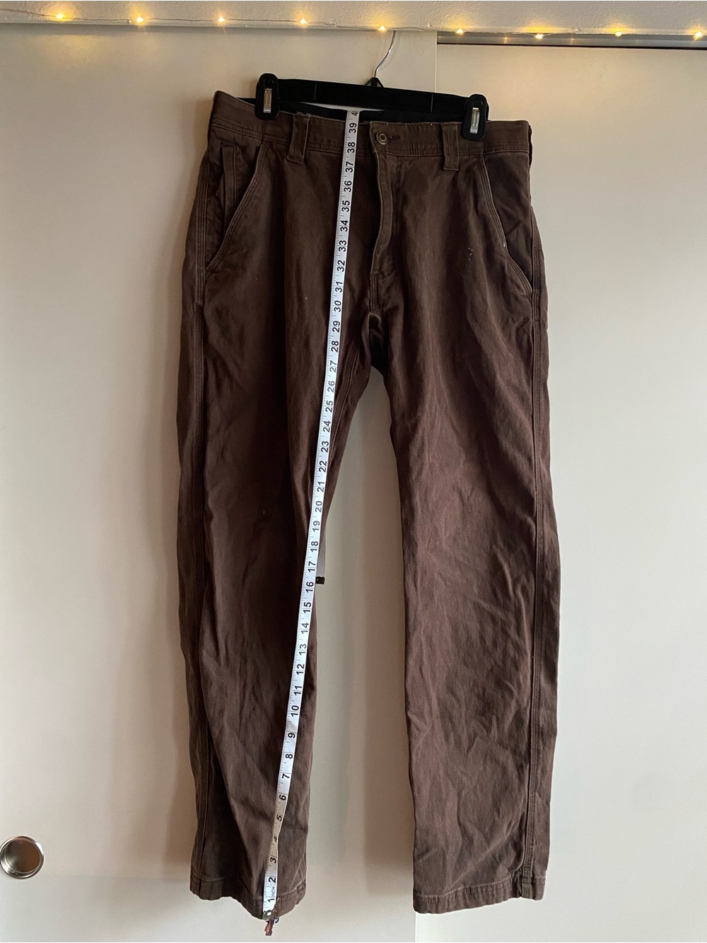 Men's Brown CAT Work Pants Size 32x32 | 98% Cotton